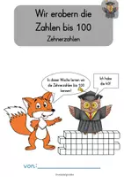 Vorschau - Unterrichtsreihen - Zehnerzahlen bis 100 Wochenplan 1 Eroberung Orientierung Zahlenraum bis 100 - Seite 1