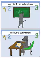 Vorschau - Stationenlernen - Materialpaket: Ziffern- und Buchstabeneinführung - Hundeklasse - Seite 3