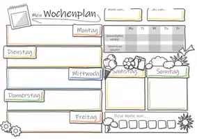 Vorschau - Merkblätter - Coaching - Mein Wochenplan | Lerncoaching - Seite 2