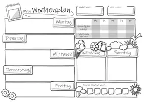 Vorschau - Merkblätter - Coaching - Mein Wochenplan | Lerncoaching - Seite 3