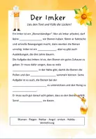 Vorschau - Arbeitsblätter - Biene: Imker und seine Ausrüstung - Seite 1