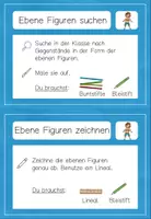 Vorschau - Arbeitsblätter - Stationenlernen: Ebene Figuren (Geometrie Mathe Grundschule Klasse 1) - Seite 3