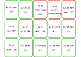 Vorschau - Stationenlernen - Lernkarten Uhrzeit - Magic Box - Seite 3
