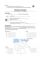Vorschau - Arbeitsblätter - Nachkriegszeit Besatzungszonen 2. Weltkrieg + Lösung - Deckblatt