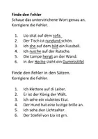 Vorschau - Arbeitsblätter - Finde den Fehler - Deckblatt