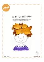 Vorschau - Mal- und Bastelvorlagen - Blätter-Frisuren - Seite 1
