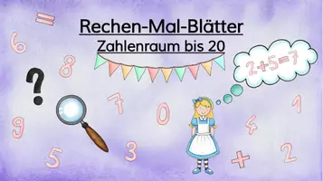 Vorschau - Arbeitsblätter - Rechen-Mal-Blätter Addition im ZR 10 - Deckblatt