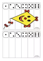 Vorschau - Arbeitsblätter - Puzzle, Würfelspiel & Schneideübung „DRACHEN“ (Zahlen bis 6 & Würfel) - Seite 2