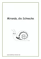 Vorschau - Arbeitsblätter - Miranda die Schnecke - Seite 1
