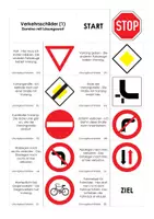 Vorschau - Spiele - Verkehrsschilder (Dominos) - Deckblatt