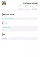 Vorschau - Arbeitsblätter - Kriterien der Beurteilung in Mathematik - Seite 1
