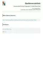 Vorschau - Merkblätter - Klassenarbeit KA Geo Geographie 5 6 Atlas Planet Erde - Seite 1