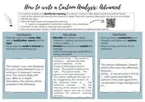 Vorschau - Unterrichtsreihen - Writing Course: How to write a Cartoon Analysis (Karikatur) - Seite 1