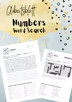 Vorschau - Arbeitsblätter - Numbers Word Search - mit Lösung - Zahlen Englisch - Deckblatt