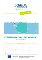 Vorschau - Arbeitsblätter - SchlaU-Kompetenztrainings - Kommunikation und Konflikt: Unter der Oberfläche - Deckblatt