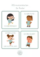 Vorschau - Bildkarten - Affirmationskarten, Positive Sätze - Deckblatt