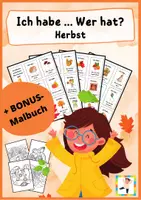Vorschau - Spiele - Ich habe ... Wer hat? - HERBST + BONUS-Malbuch - Deckblatt