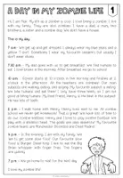 Vista previa - Tarjetas / Manipulativos - A Day in my Zombie Life - Reading Comprehension (3-times differentiated) - página 1