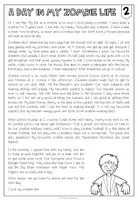 Vista previa - Tarjetas / Manipulativos - A Day in my Zombie Life - Reading Comprehension (3-times differentiated) - página 2