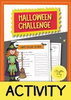 Vista previa - Hojas de trabajo - Halloween: 5-minute-challenge; actividad (Inglés) - Portada