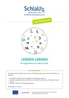 Vorschau - Arbeitsblätter - SchlaU-Kompetenztrainings - Lernen lernen: So organisiere ich mein Lernen - Deckblatt