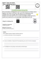 Vorschau - Arbeitsblätter - Thema: Daten und Zufall Klasse 8 (2 Videoblätter) - Seite 1