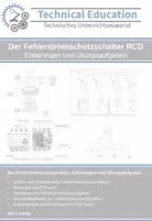 Vorschau - Arbeitsblätter - Der Fehlerstromschutzschalter RCD: Erklärungen und Übungsaufgaben - Deckblatt