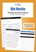 Vorschau - Arbeitsblätter - Die Hecke - Richtige Rechtschreibung mit FRESCH - Deckblatt