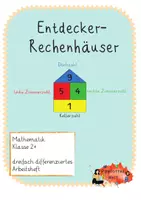 Vorschau - Arbeitsblätter - Rechenhäuser-Heft zum Knobeln und Entdecken - Deckblatt