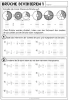 Vorschau - Arbeitsblätter - BRÜCHE - Division (4 Arbeitsblätter) - Seite 2