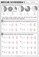 Vorschau - Arbeitsblätter - BRÜCHE - Division (4 Arbeitsblätter) - Seite 3