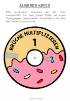 Vorschau - Mal- und Bastelvorlagen - BRÜCHE - Multiplikation (4 Rechenräder) - Seite 2
