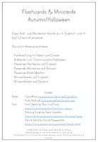 Vorschau - Bildkarten - Flashcards zum Thema Autumn und Halloween (Englisch & DaZ) - Seite 1