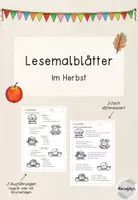 Vorschau - Arbeitsblätter - Lesemalblätter: Im Herbst (Kl. 1-4) - Deckblatt