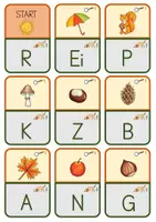 Vorschau - Spiele - Lesespiel Herbst - Anlaute hören - Seite 1