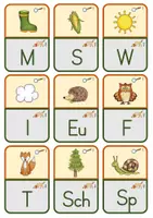 Vorschau - Spiele - Lesespiel Herbst - Anlaute hören - Seite 2