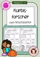 Vorschau - Unterrichtsreihen - Kürbisforscher Arbeitsblätter - Deckblatt