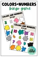 Vorschau - Stationenlernen - Colors and Numbers BINGO GAME - Deckblatt