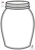 Vorschau - Mal- und Bastelvorlagen - Einmachglas basteln Malvorlage Collage Suncatcher - Seite 2
