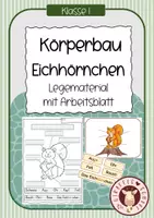 Vorschau - Arbeitsblätter - Das Eichhörnchen - Körperbau - Deckblatt