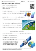Vorschau - Arbeitsblätter - Arbeitsblatt "Satelliten" + Onlineübung & MP3 + Infografik - Deckblatt