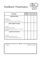 Vorschau - Arbeitsblätter - Feedback Präsentationen Englisch - Seite 1