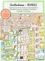 Vorschau - Arbeitsblätter - BUNDLE: Giraffenklasse / Klassentier Giraffe - Classroom Management - Seite 1