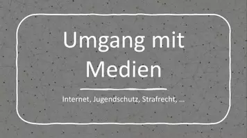 Vorschau - Präsentationen/Tafelbilder - Umgang mit Medien - Lektion zur Sicherheit - Deckblatt