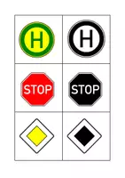 Vorschau - Fördermaterial/Inklusion - Verkehrszeichen Paare finden visuelle Wahrnehmung - Seite 2