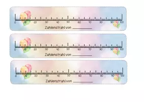 Vorschau - Fördermaterial/Inklusion - Zahlenstrahl ZR100 - Orientierung im Zahlenraum 100 - Seite 1