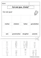 Vorschau - Arbeitsblätter - Family - Picture Cards and Worksheets - Seite 1