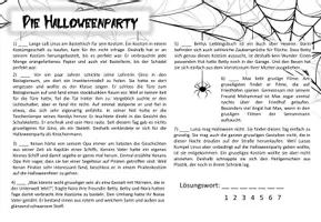 Vorschau - Arbeitsblätter - Lesespurgeschichte "Halloweenparty" - Seite 3
