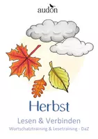 Vorschau - Arbeitsblätter - Herbst - DaZ - "Verbinde Bild und Satz, male aus!"- 5 Arbeitsblätter für Deutsch / DaZ - Deckblatt