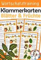 Vorschau - Spiele - Herbst - Klammerkarten - Blätter und Früchte - Deckblatt